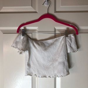 Off the shoulder crop top